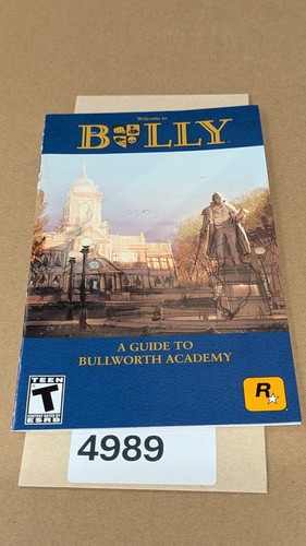 Bully ps2 manual only - -,